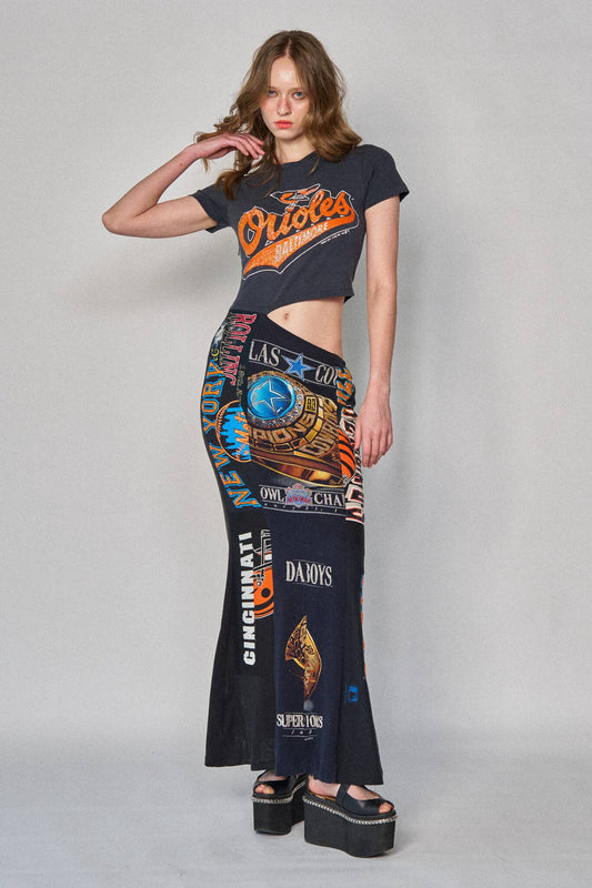 Sports Asym Maxi Dress - Orioles