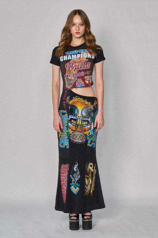 Sports Asym Maxi Dress - Bulls