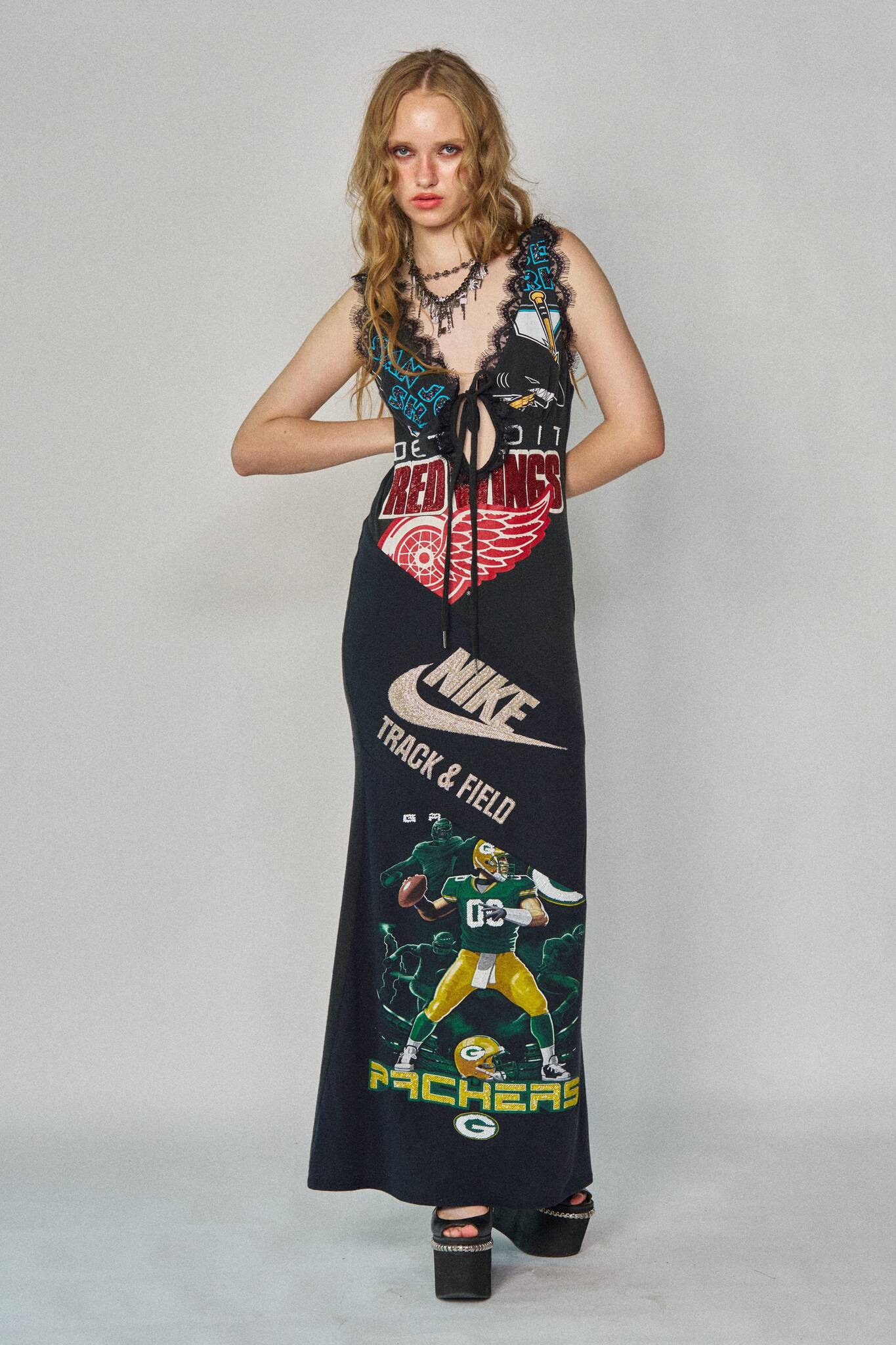 Sports Lace-up Maxi Dress #1