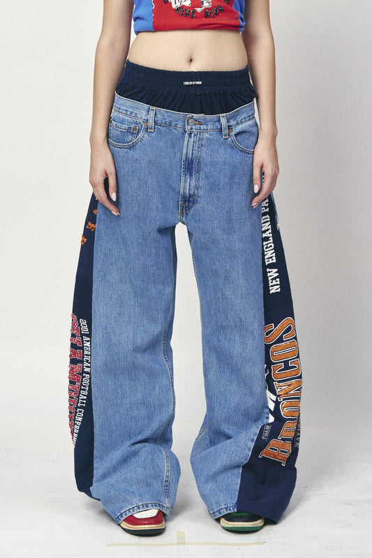 Boxer Sports Denim Pants - Patriots x Broncos