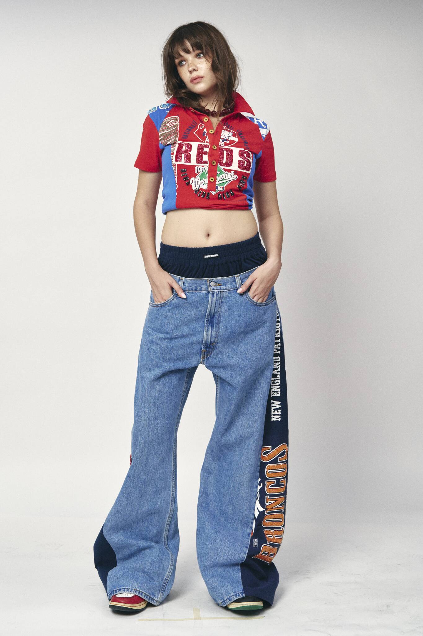 Boxer Sports Denim Pants - Patriots x Broncos
