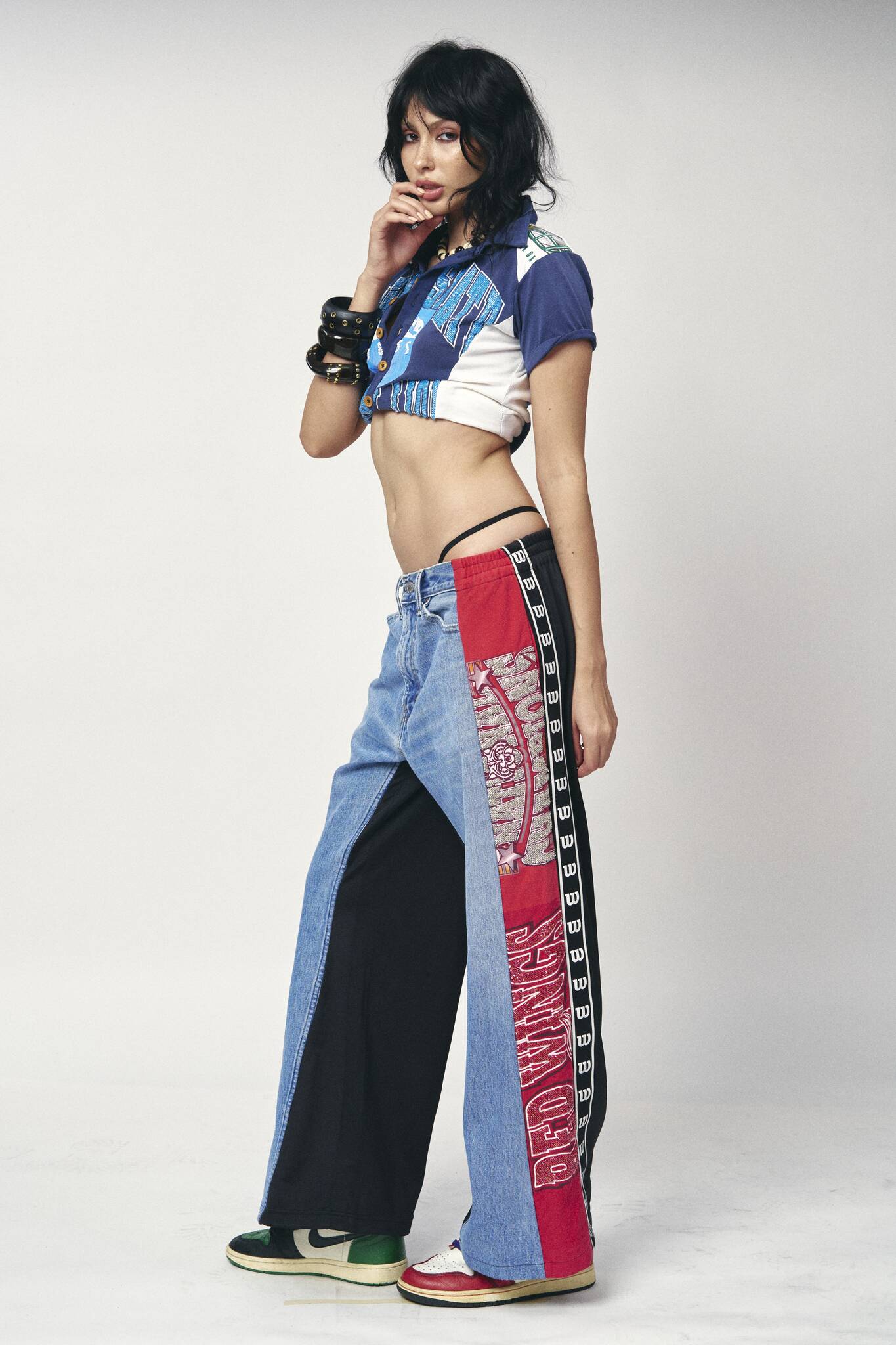 Denim Track Pants - Detroit Red Wings