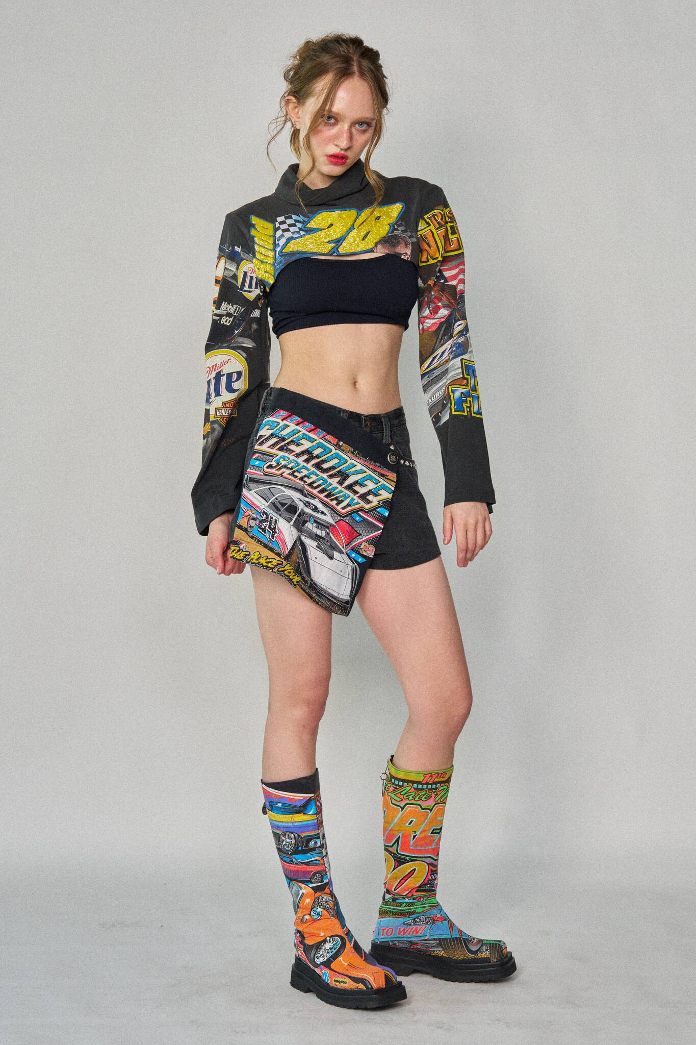 Racing Mini Wrap Shorts - Size 26