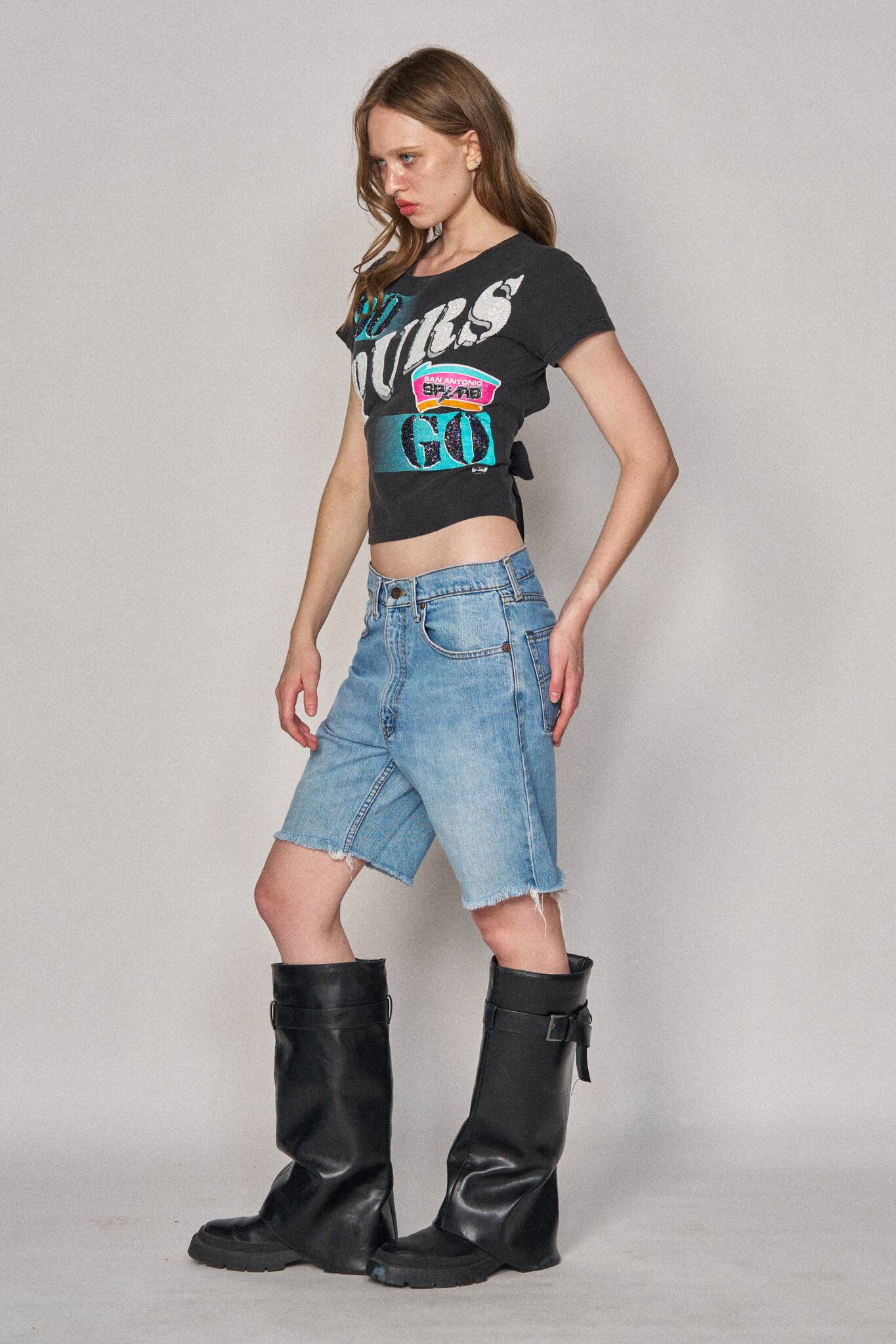 Backless Sports Bow Top - Spurs