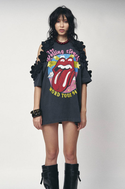 Floral Top Mod - Rolling Stones