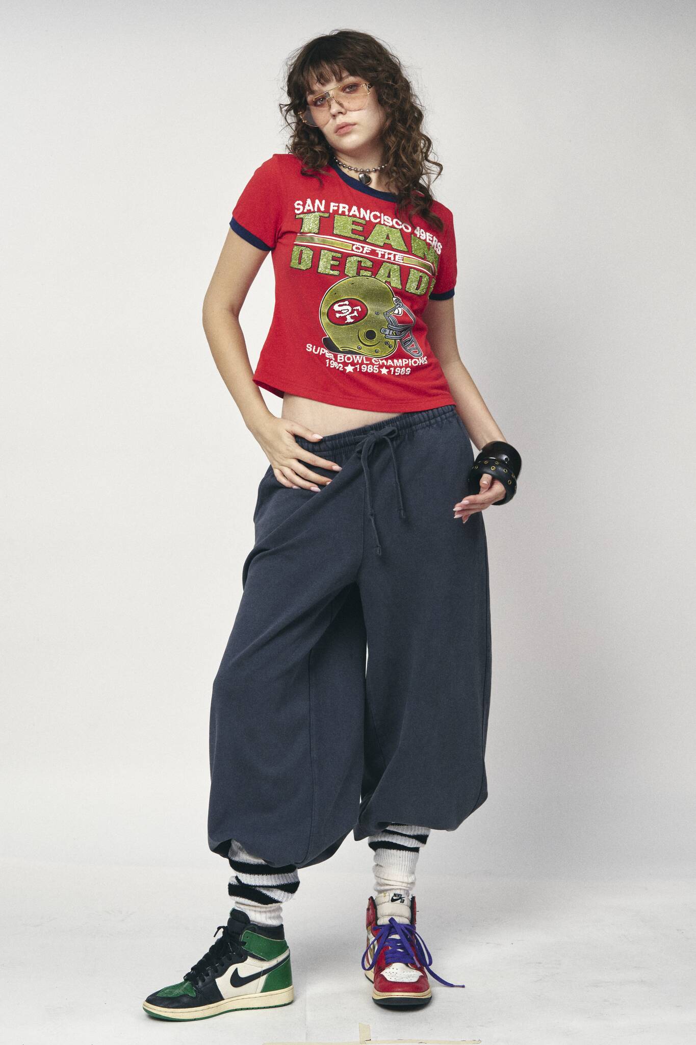 Sports Crop Tee - 49ers