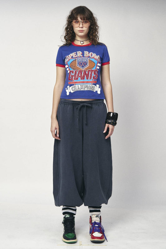 Sports Crop Tee - Giants Super Bowl Champs