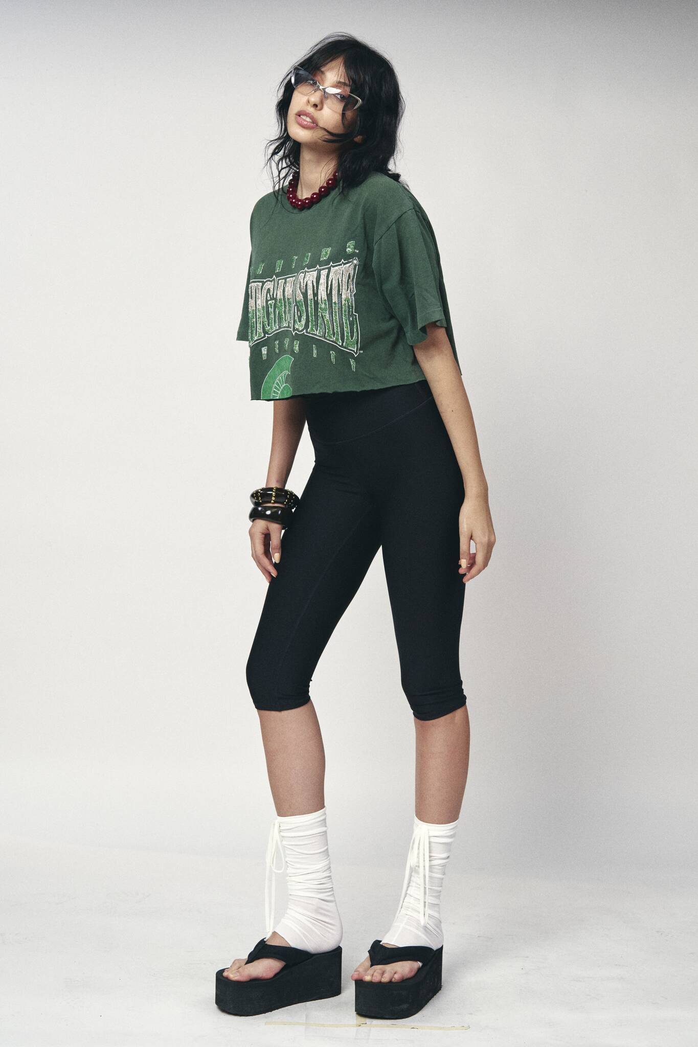 Sports Crop Tee - Michigan State