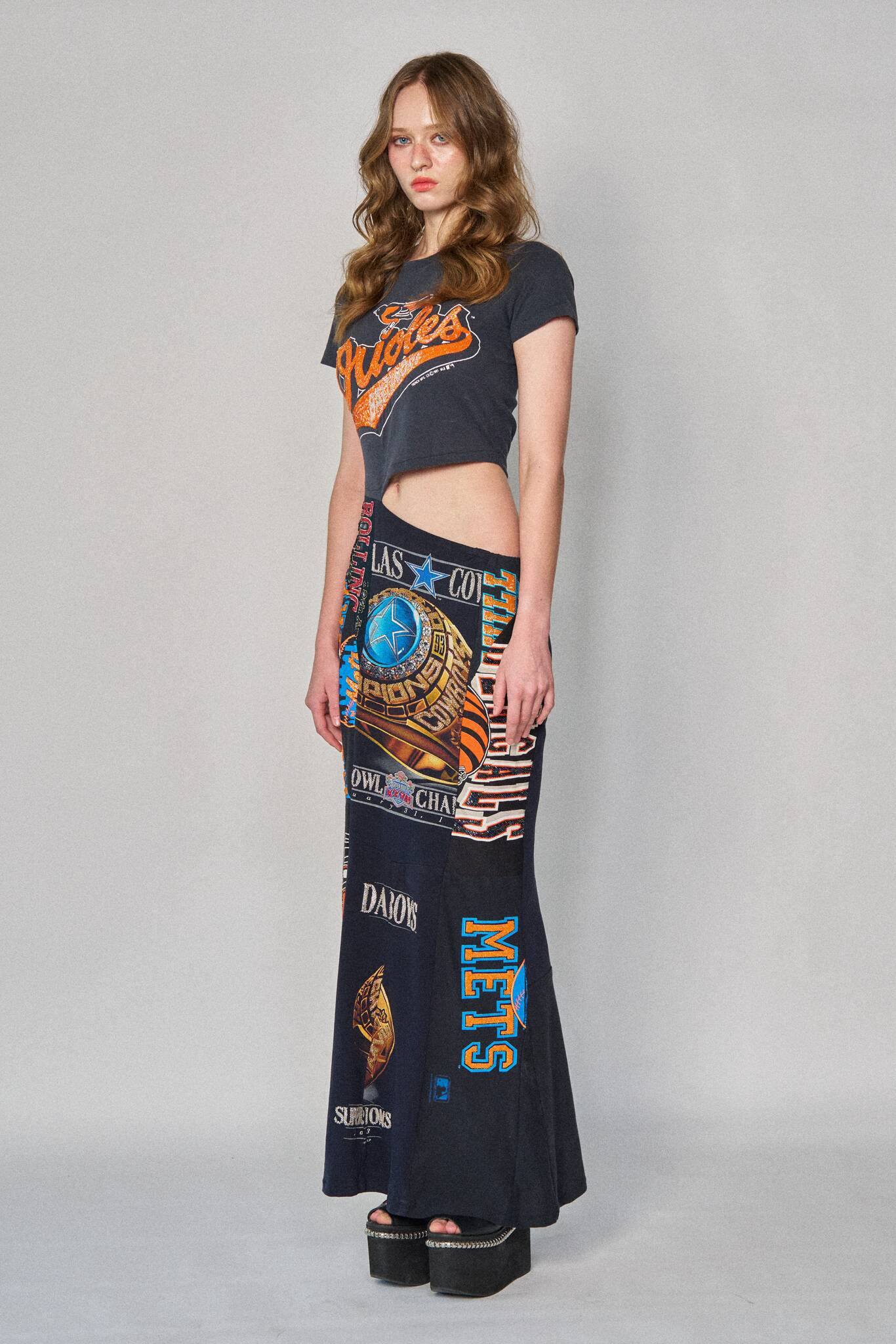 Sports Asym Maxi Dress - Orioles