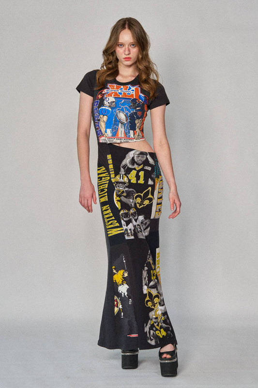 Sports Asym Maxi Dress - Super Bowl