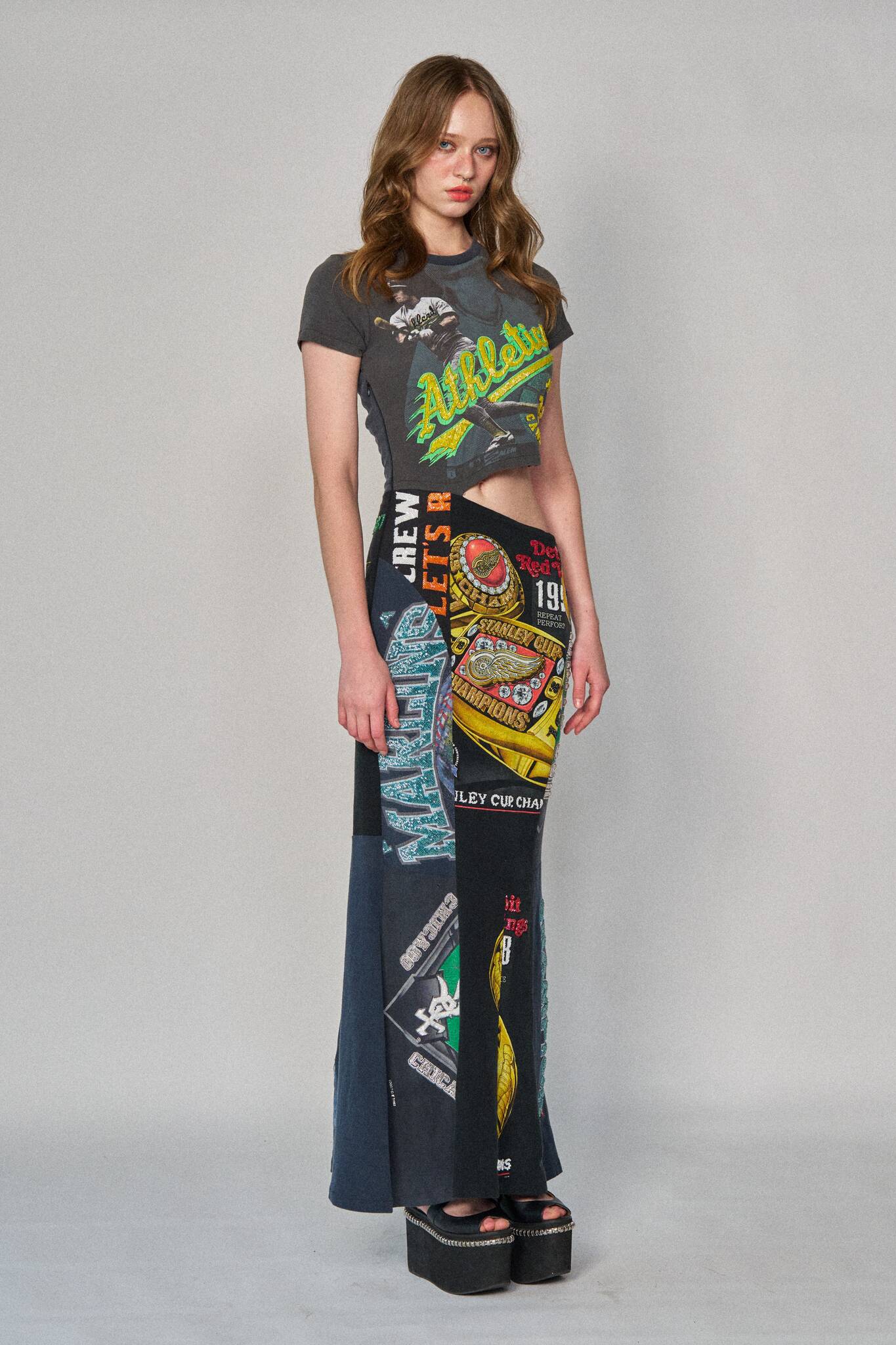 Sports Patchwork Maxi Dress #3