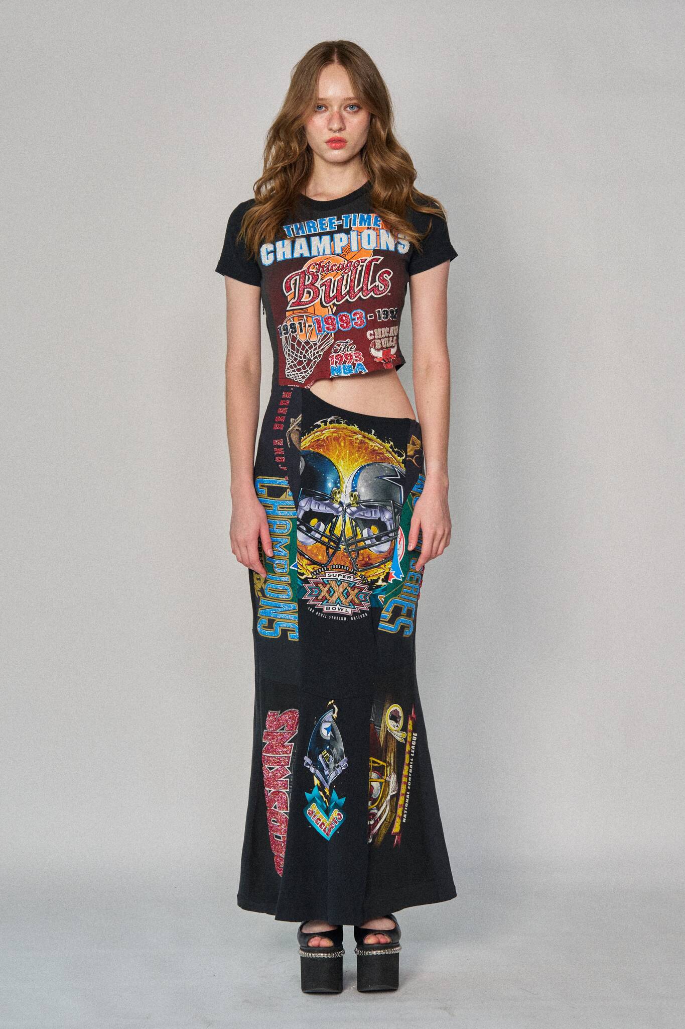 Sports Asym Maxi Dress - Bulls