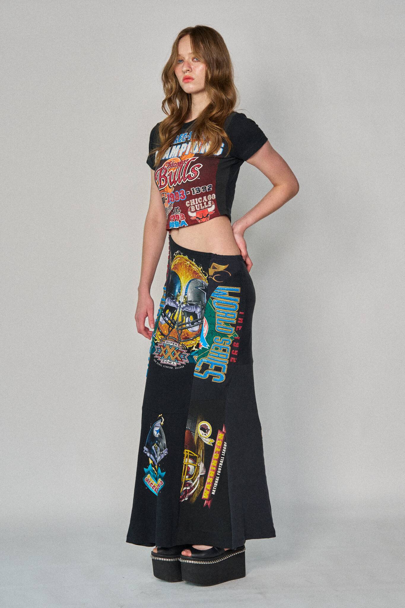 Sports Asym Maxi Dress - Bulls