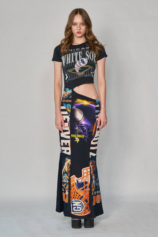 Sports Patchwork Maxi Dress #5