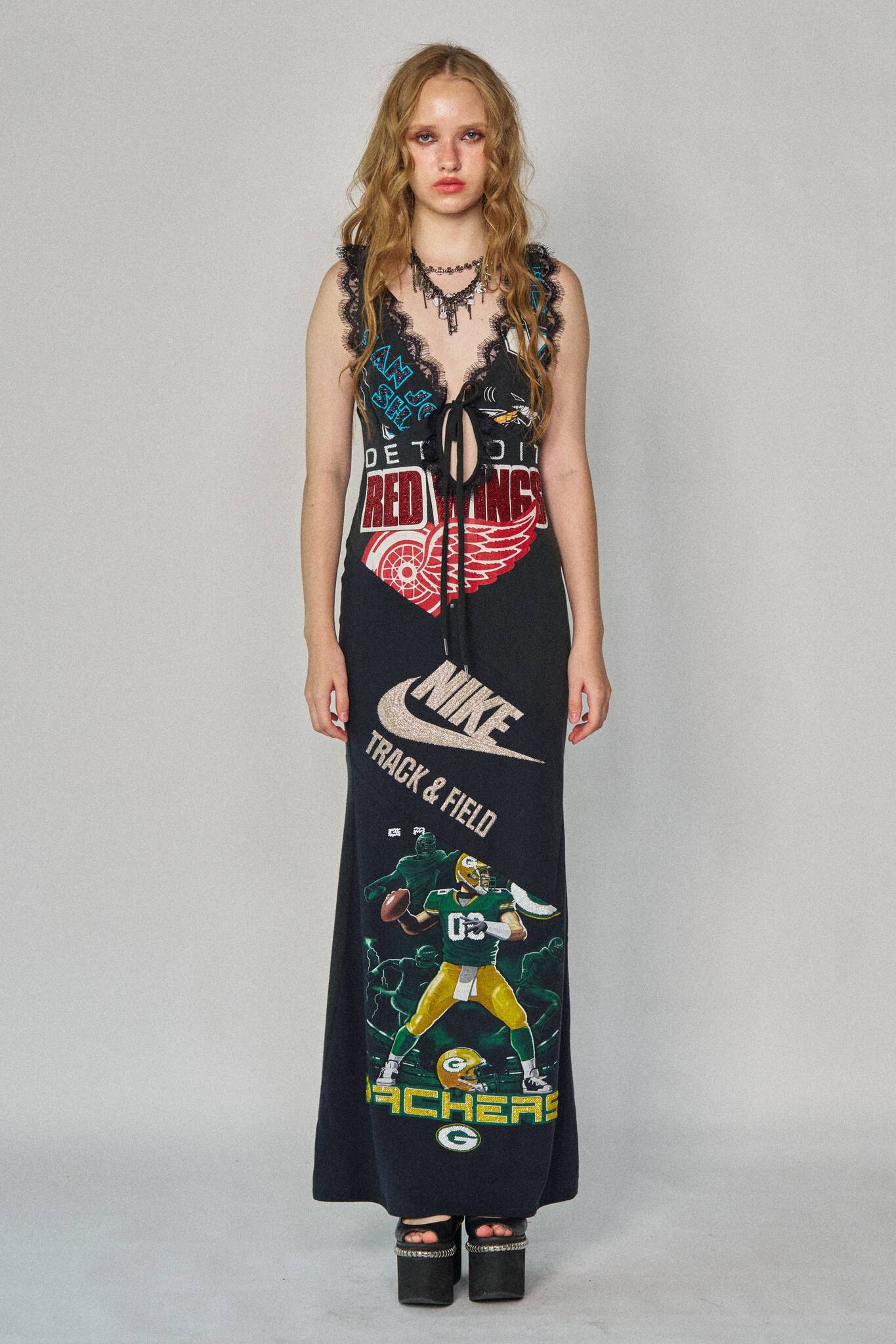 Sports Lace-up Maxi Dress #1