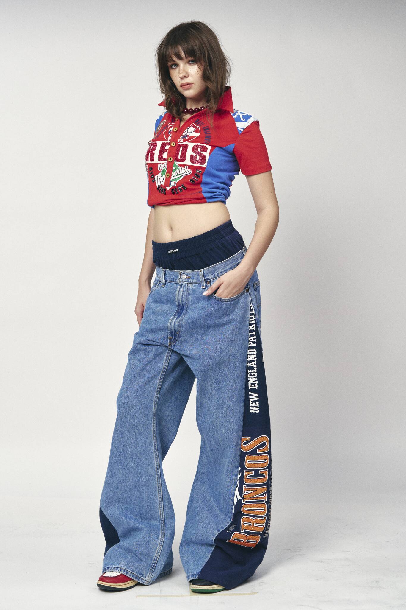 Boxer Sports Denim Pants - Patriots x Broncos