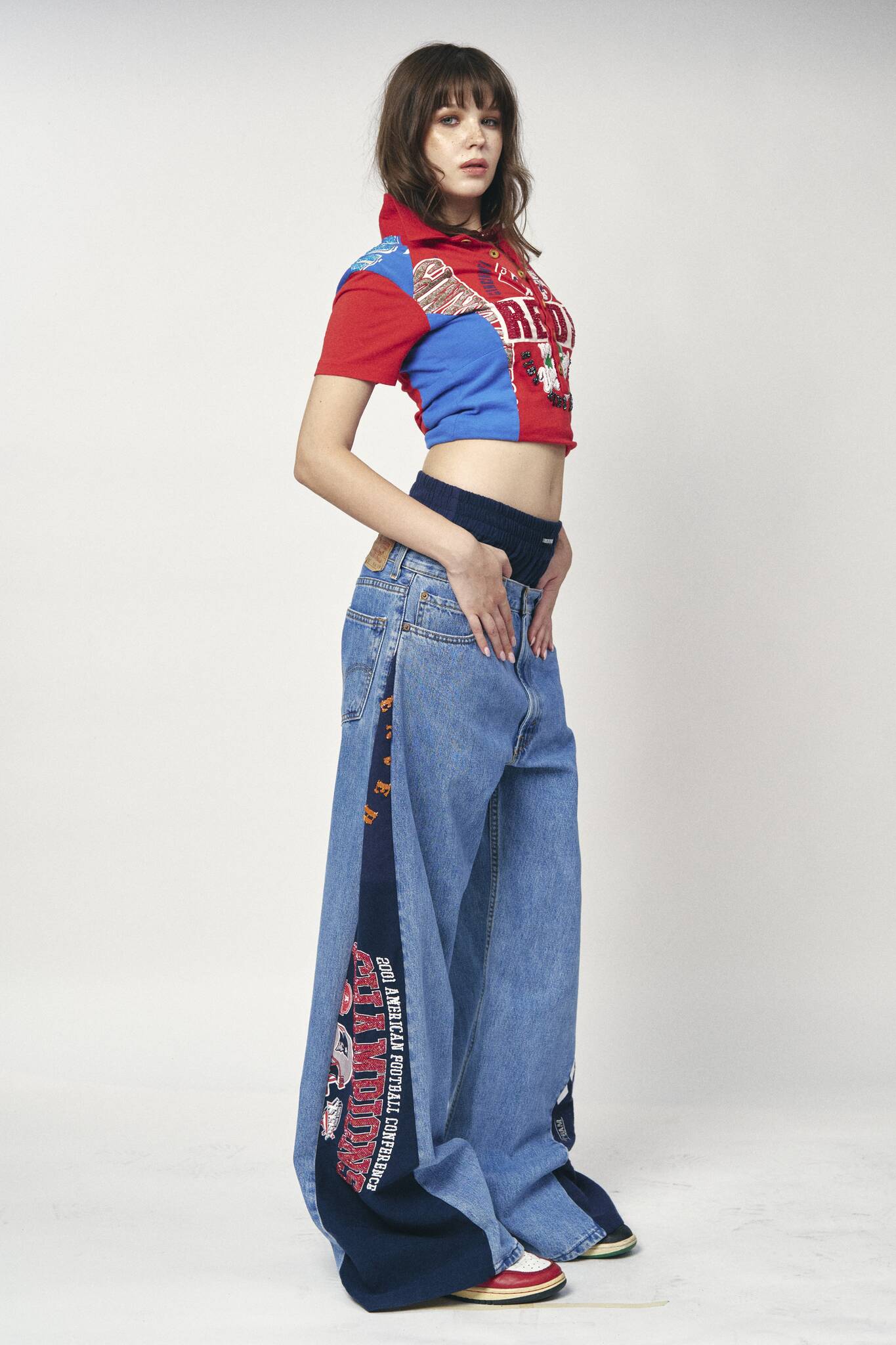 Boxer Sports Denim Pants - Patriots x Broncos
