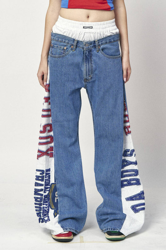 Boxer Sports Denim Pants - Da Boys x Boston