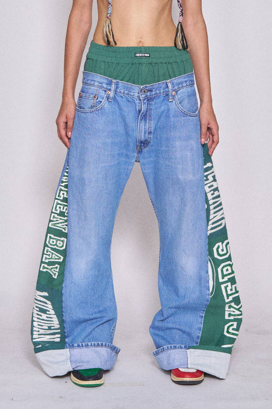 Boxer Sports Denim Pants - Green Bay x Michigan
