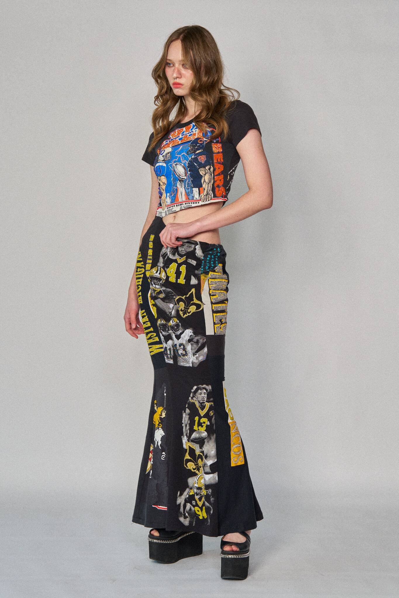 Sports Asym Maxi Dress - Super Bowl