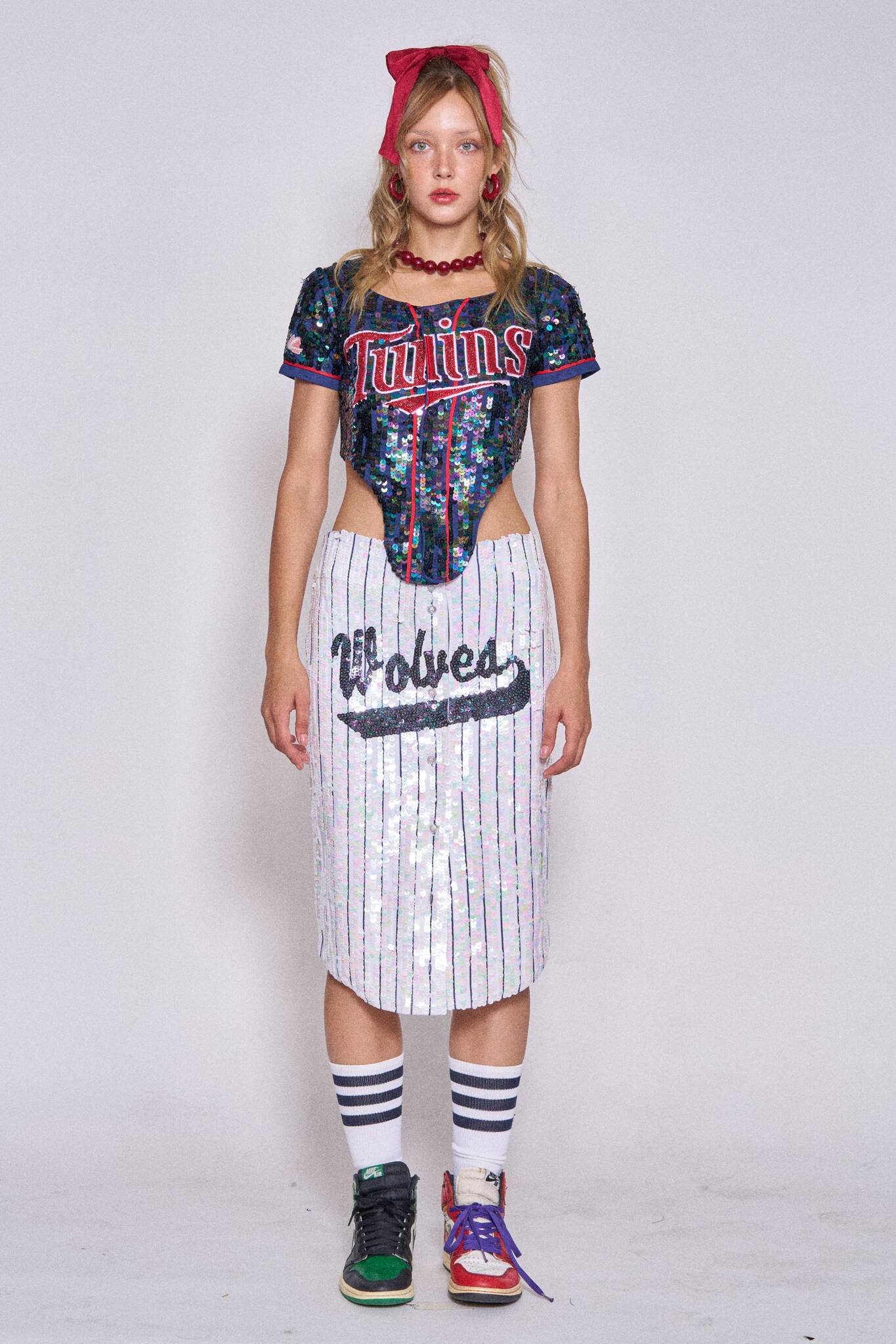 Sequin Sports Skirt - Wolves