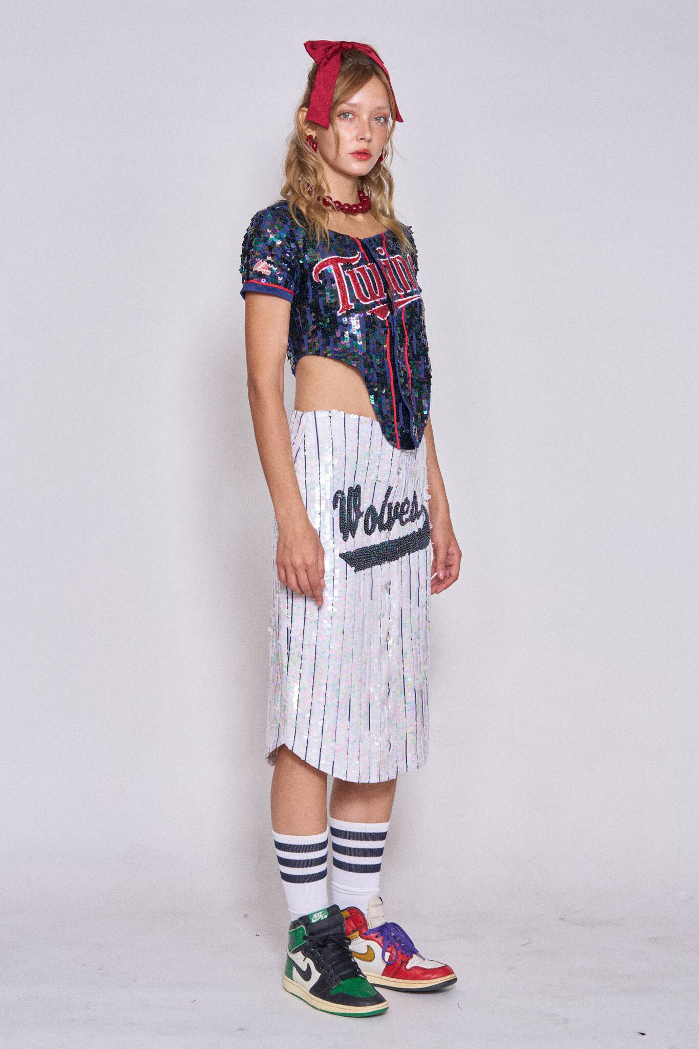 Sequin Sports Skirt - Wolves