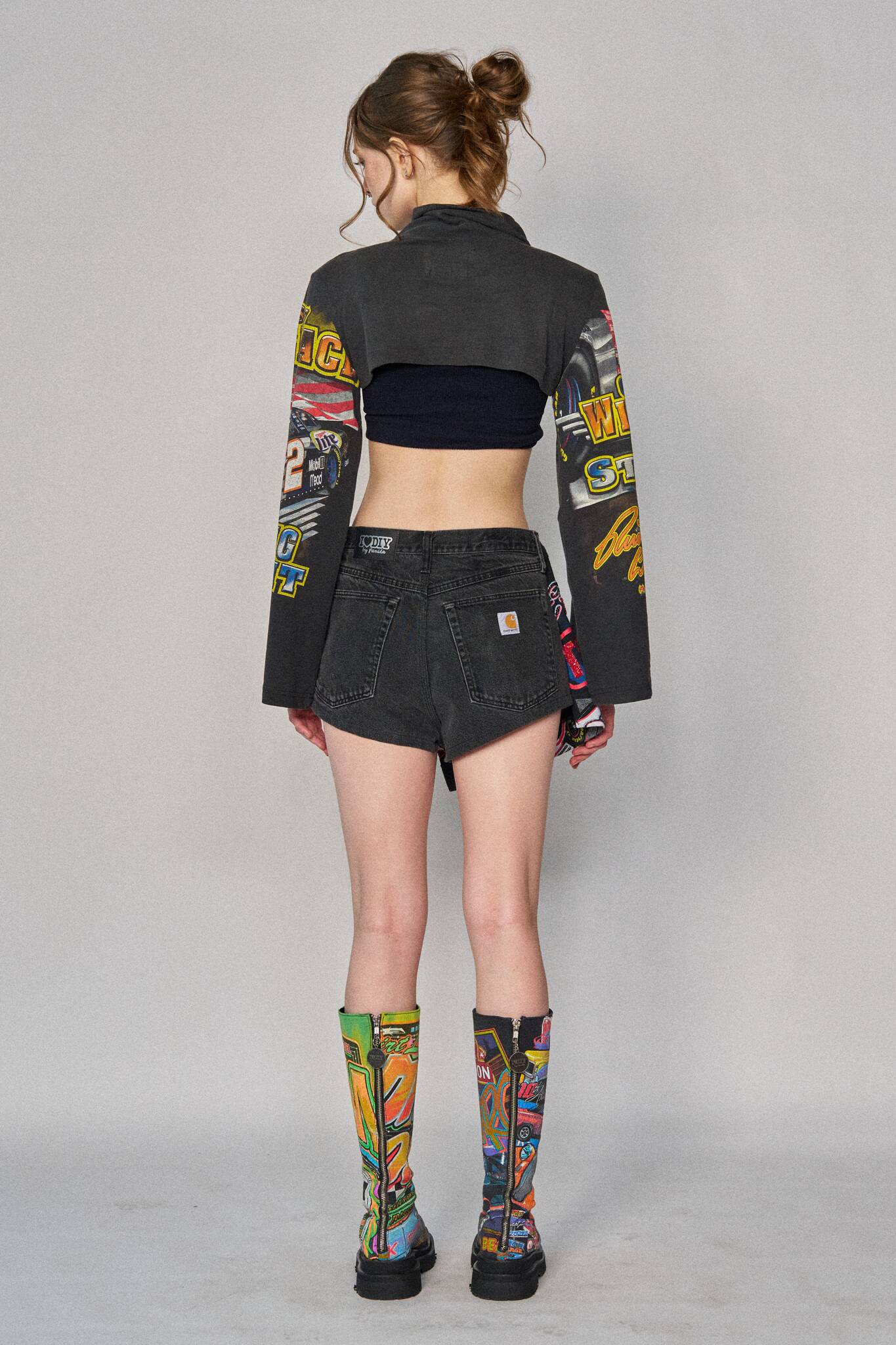 Racing Mini Wrap Shorts - Size 28