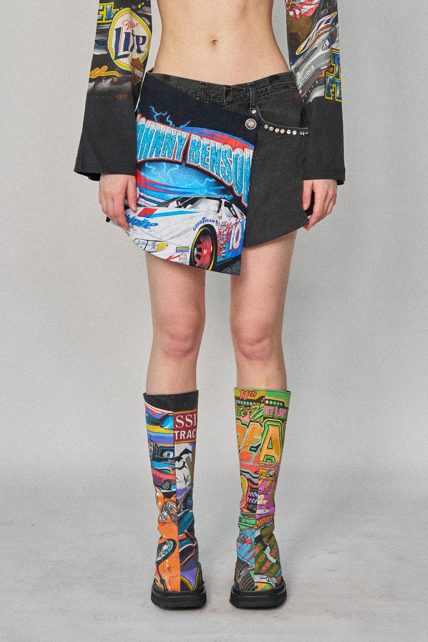 Racing Mini Wrap Shorts - Size 30