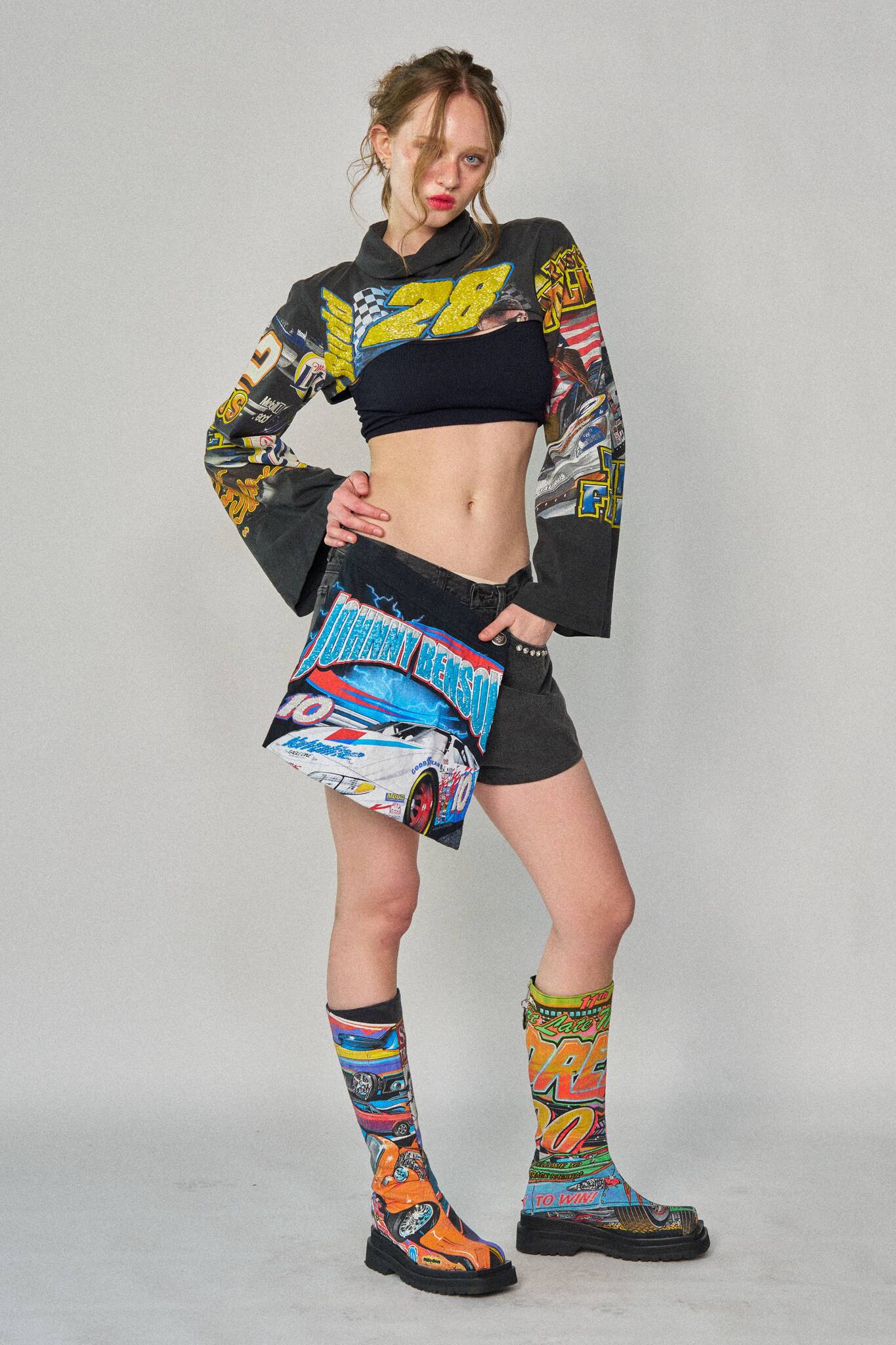 Racing Mini Wrap Shorts - Size 30