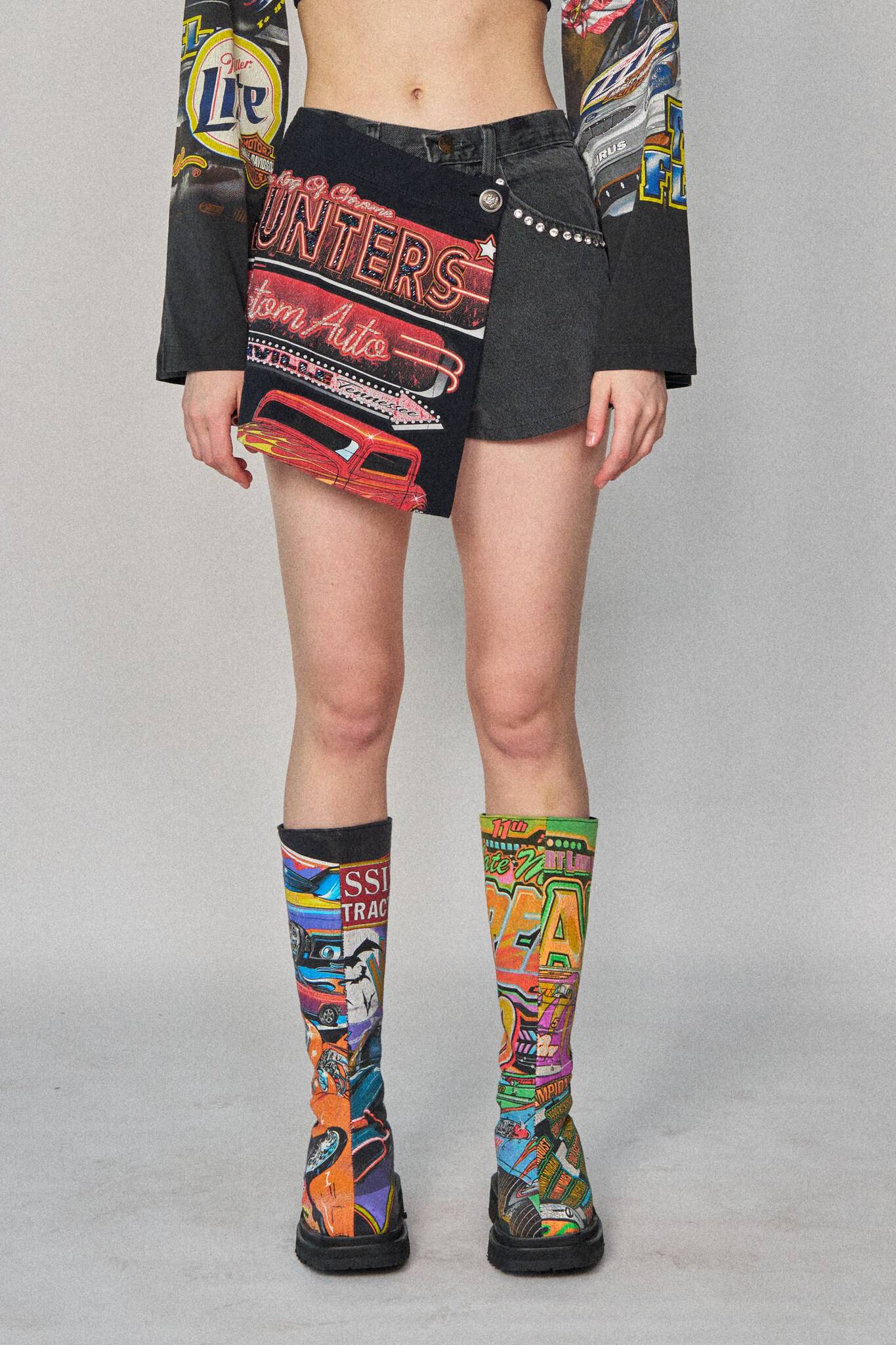 Racing Mini Wrap Shorts - Size 26