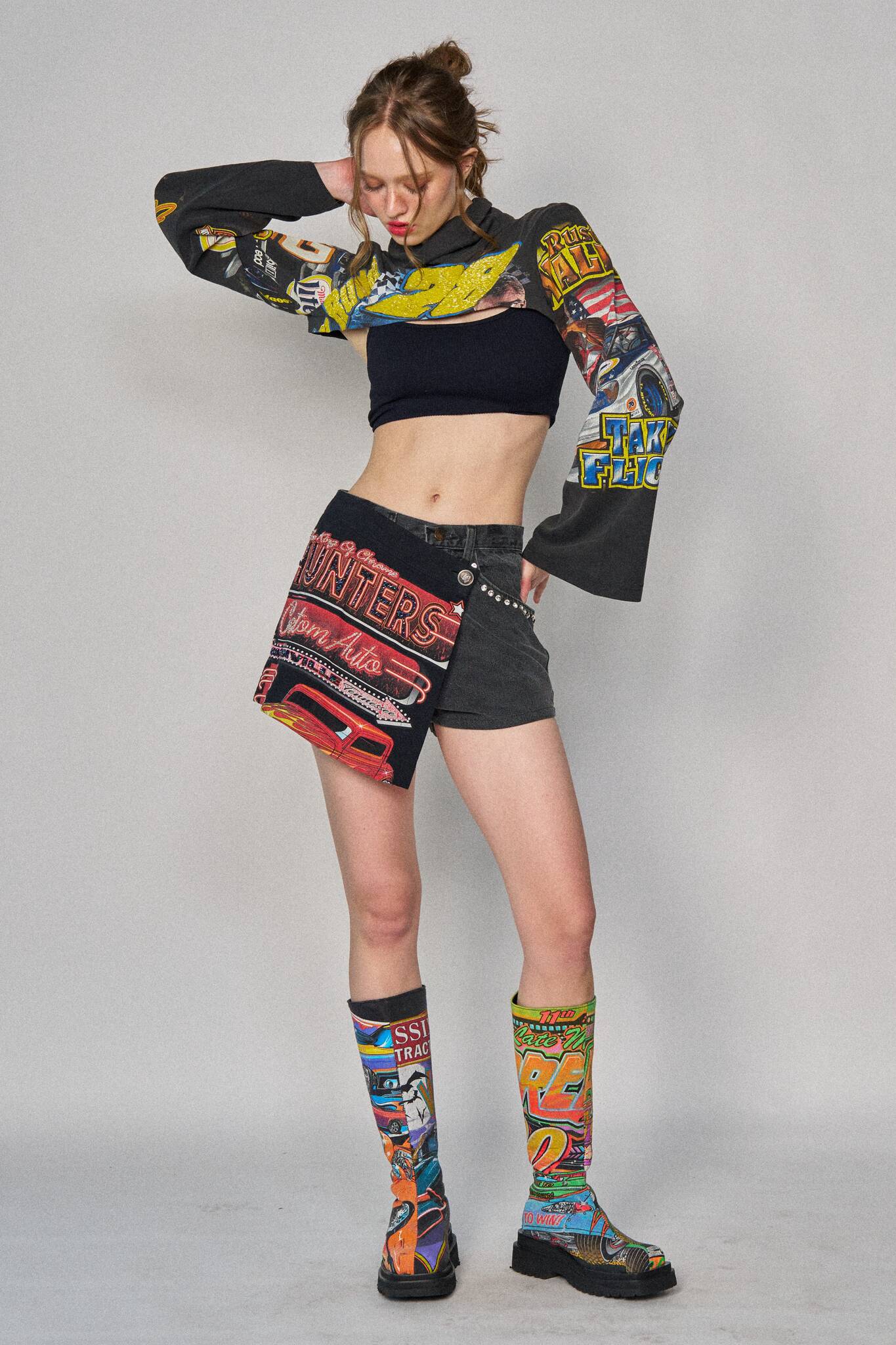 Racing Mini Wrap Shorts - Size 26