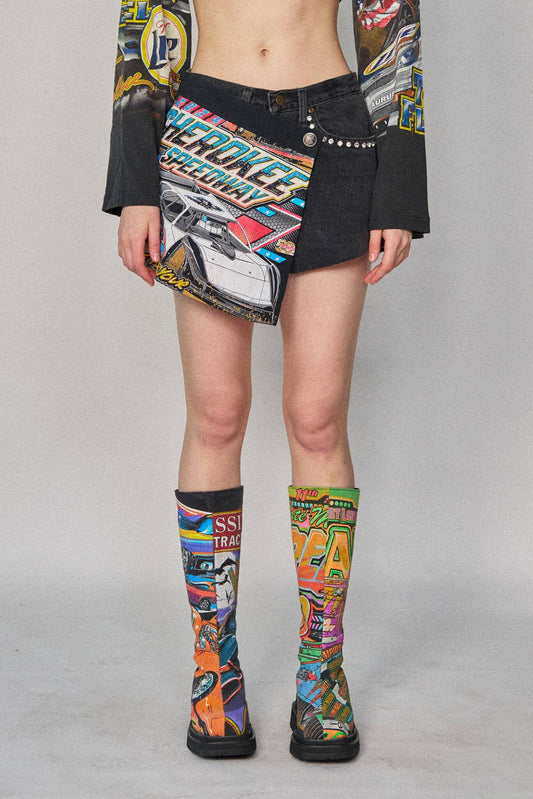 Racing Mini Wrap Shorts - Size 26