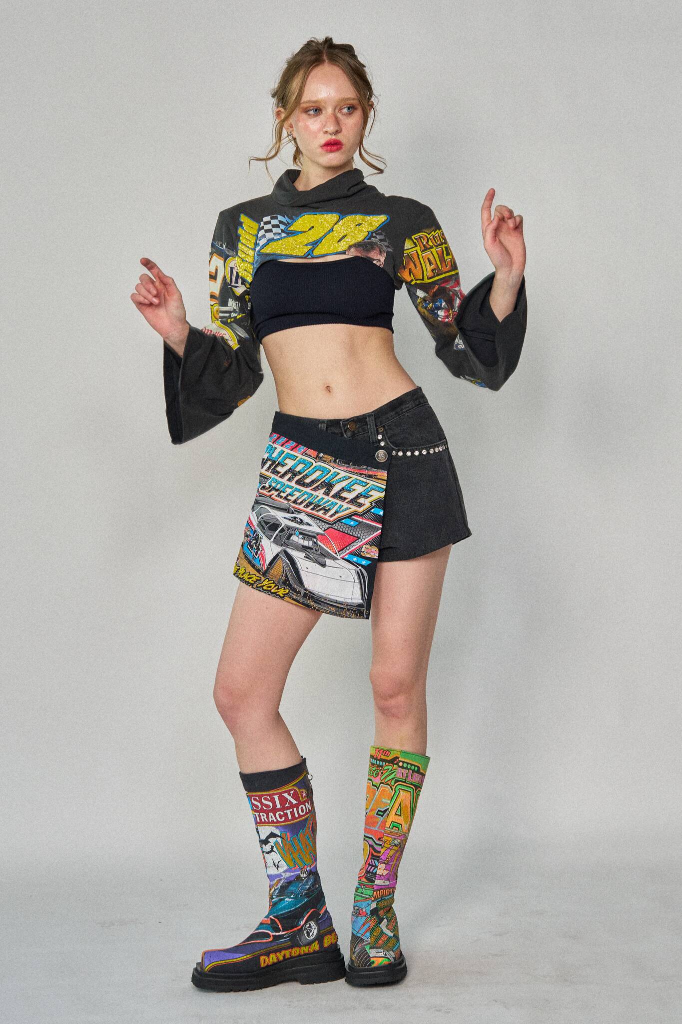 Racing Mini Wrap Shorts - Size 26