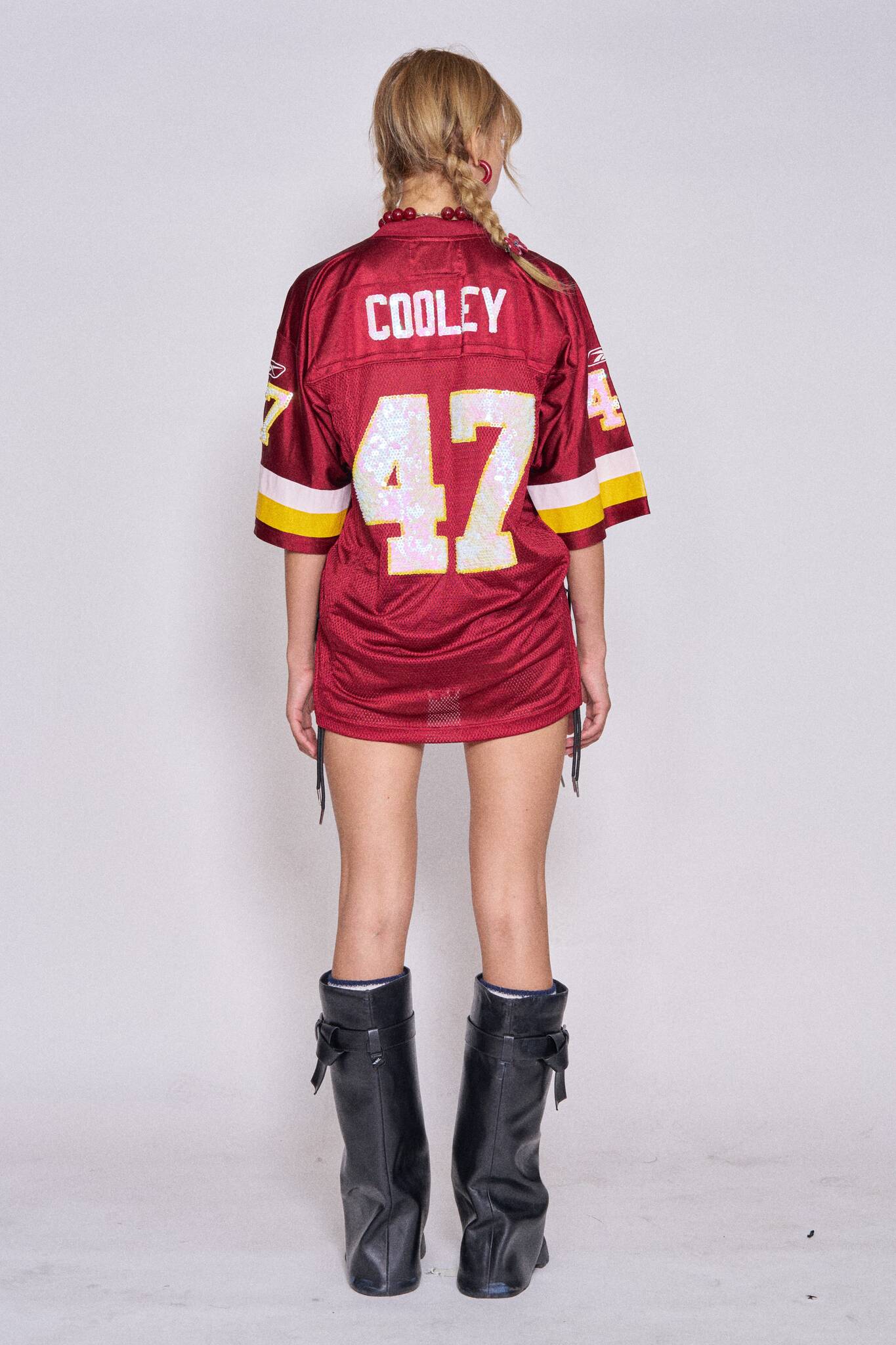 Mesh Football Drawstring Top - Redskins