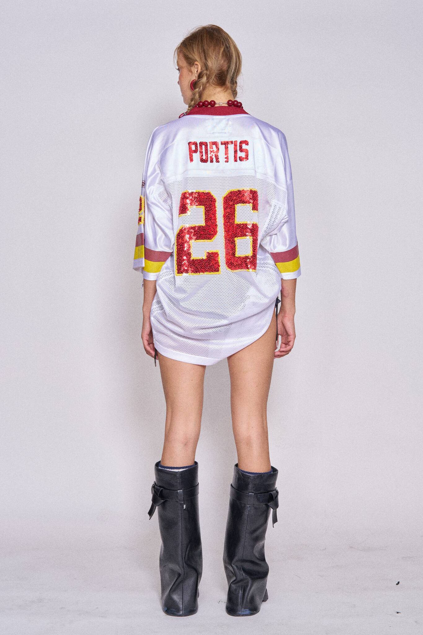 Mesh Football Drawstring Top - Redskins #2