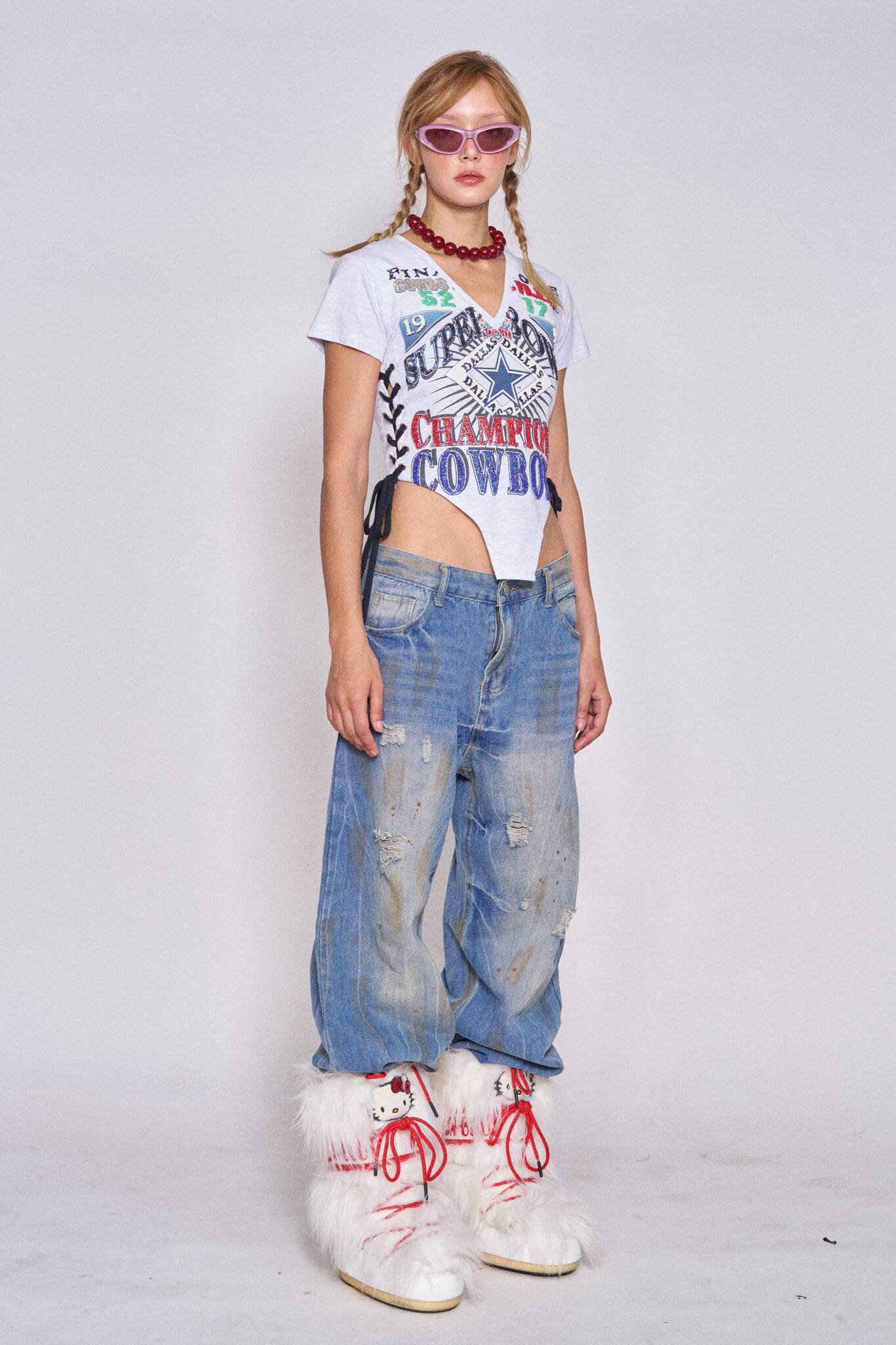 Sports Lace-up Corset - Cowboys #3