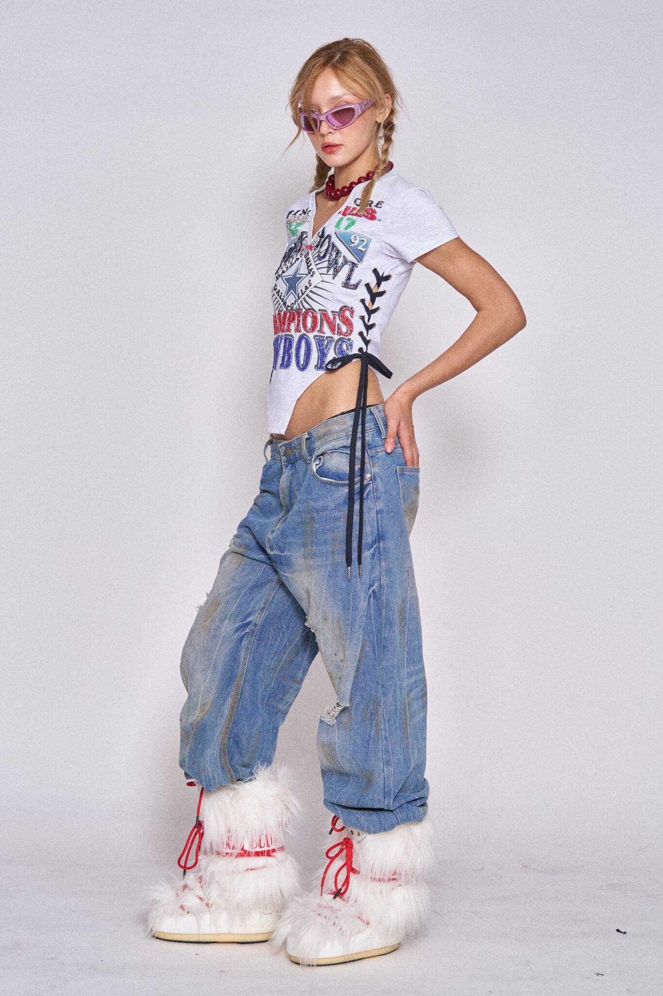Sports Lace-up Corset - Cowboys #3