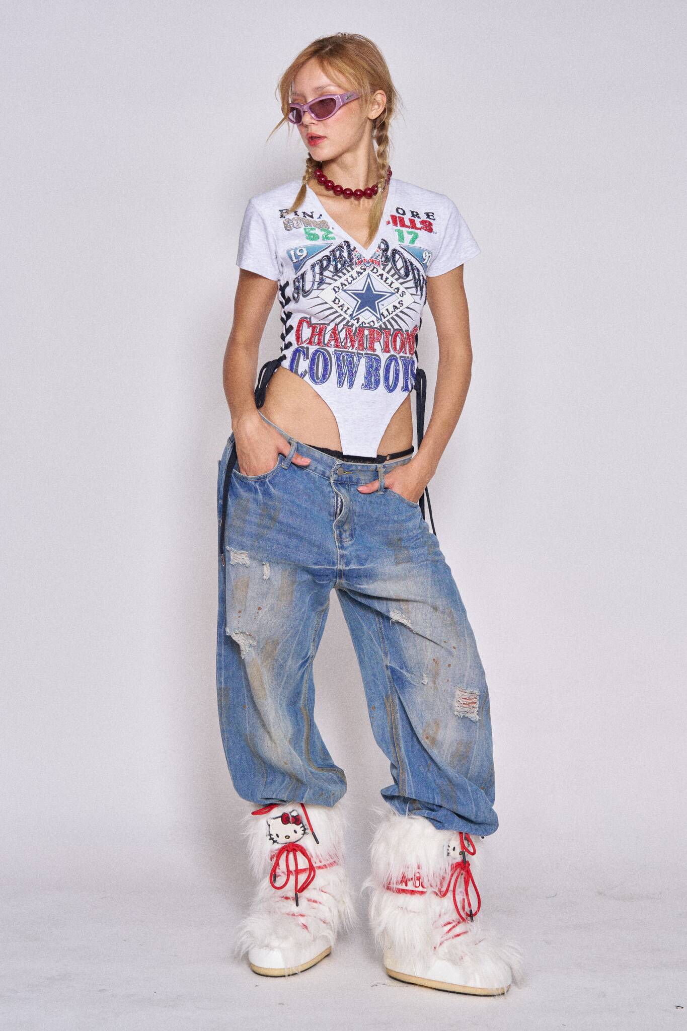 Sports Lace-up Corset - Cowboys #3