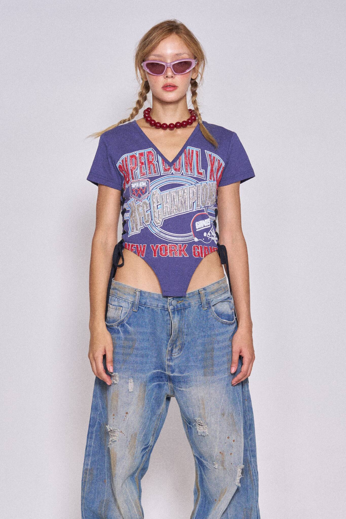 Sports Lace-up Corset - Giants