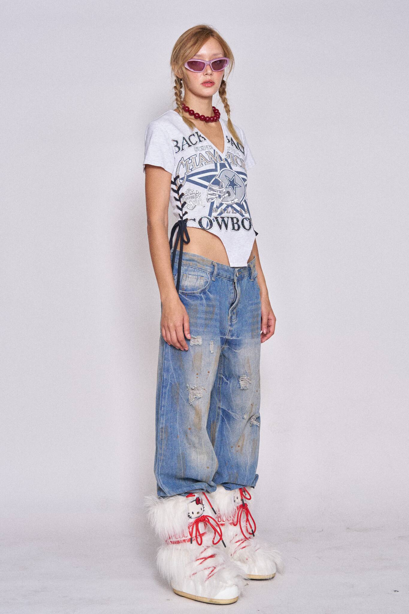 Sports Lace-up Corset - Cowboys #5