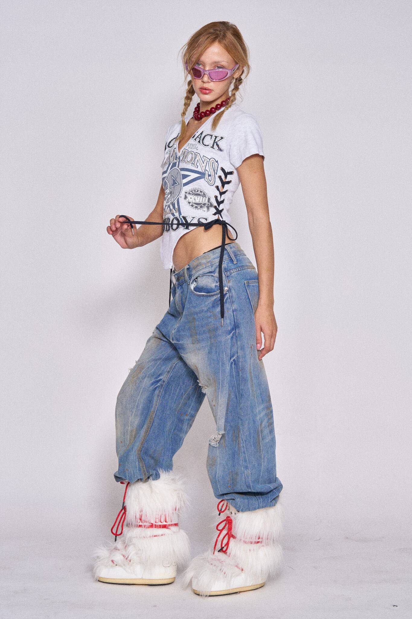 Sports Lace-up Corset - Cowboys #5