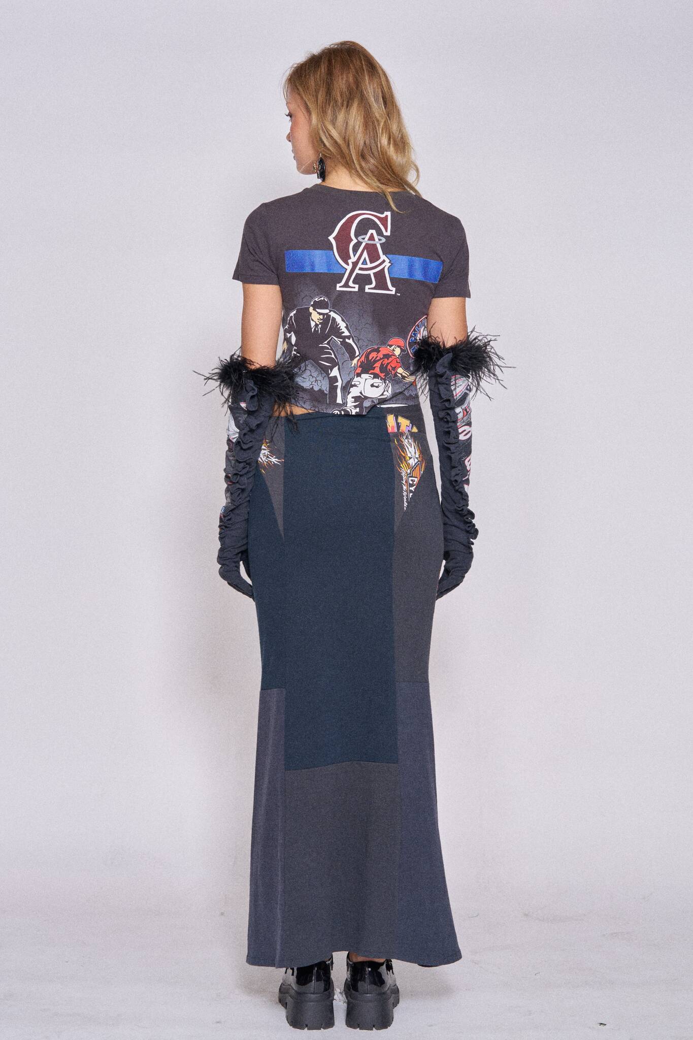 Sports Asym Maxi Dress - California Angels