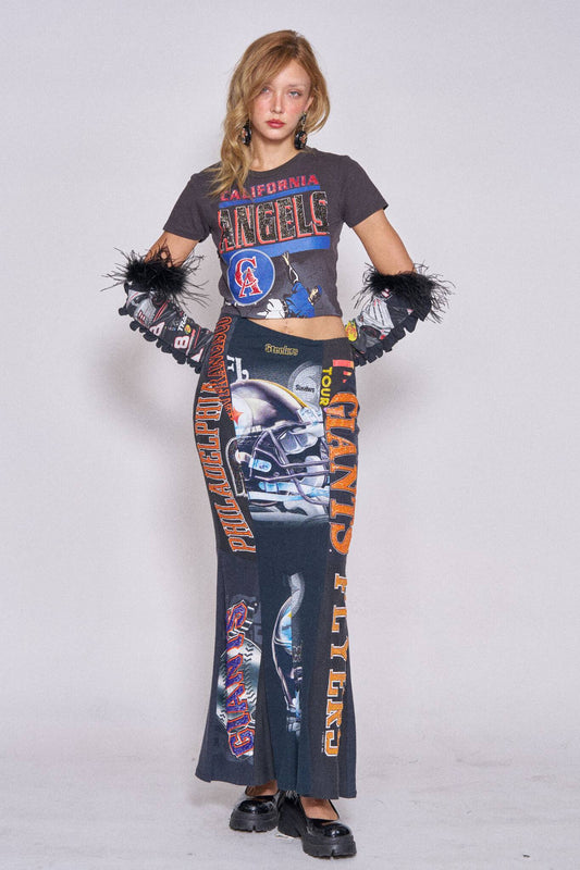 Sports Asym Maxi Dress - California Angels