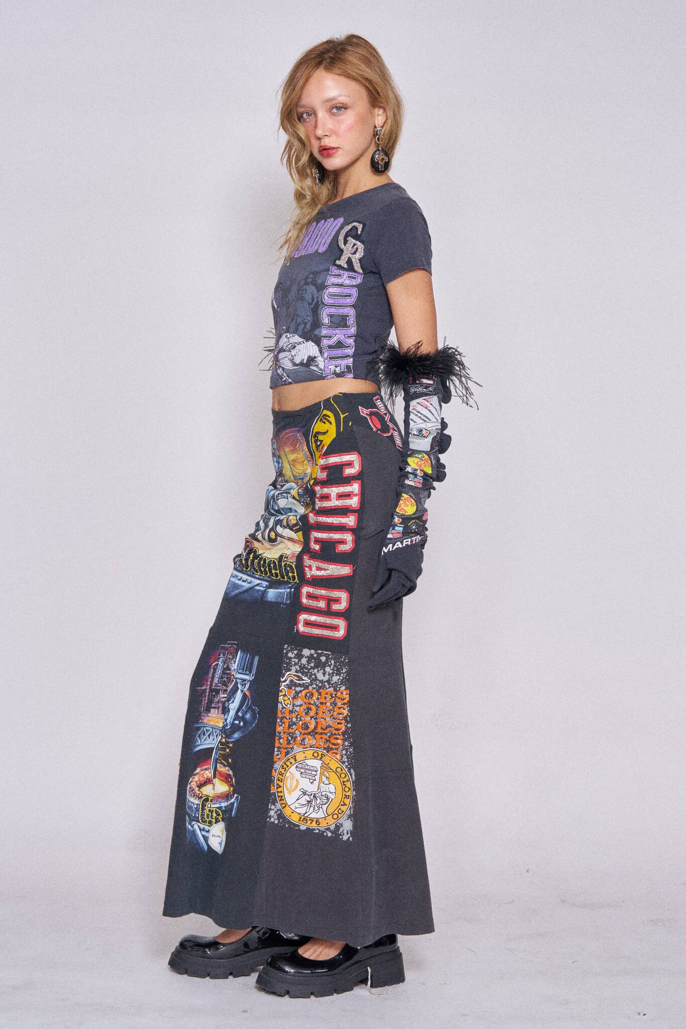 Sports Asym Maxi Dress - Colorado Rockies