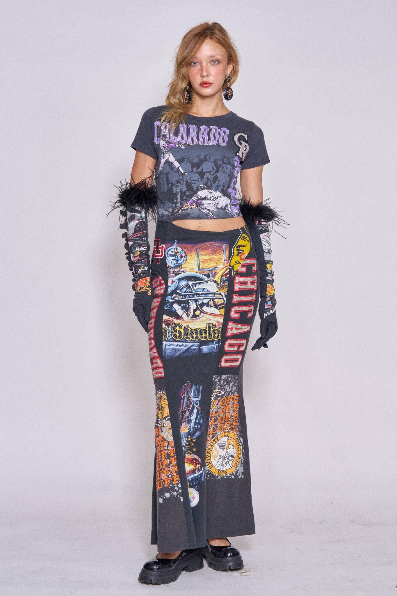 Sports Asym Maxi Dress - Colorado Rockies