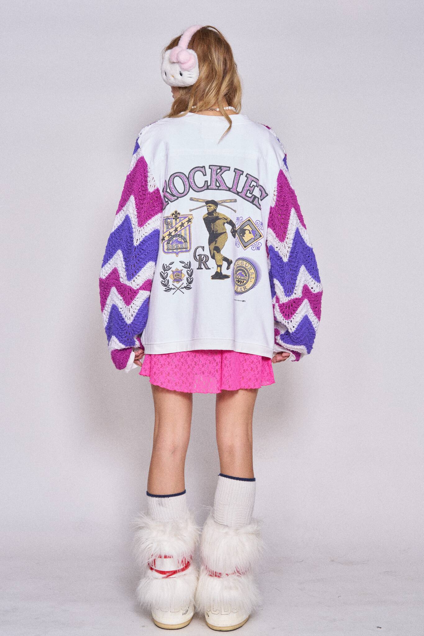 Knitted Cartoon Cardigan #2