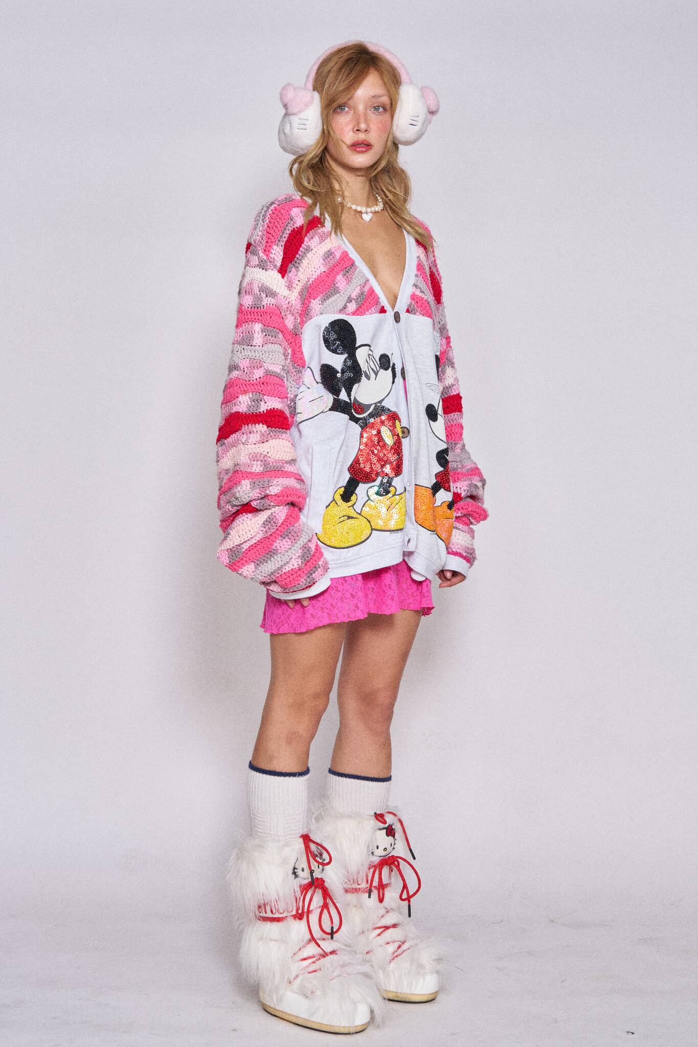 Knitted Cartoon Cardigan #3