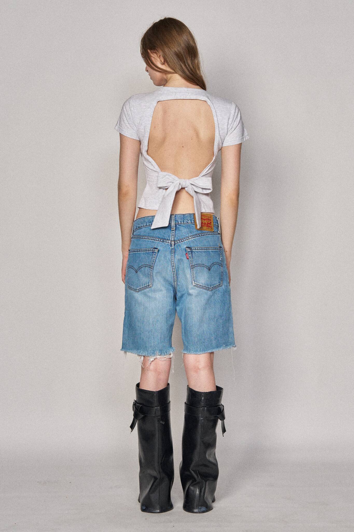 Backless Sports Bow Top - Braves