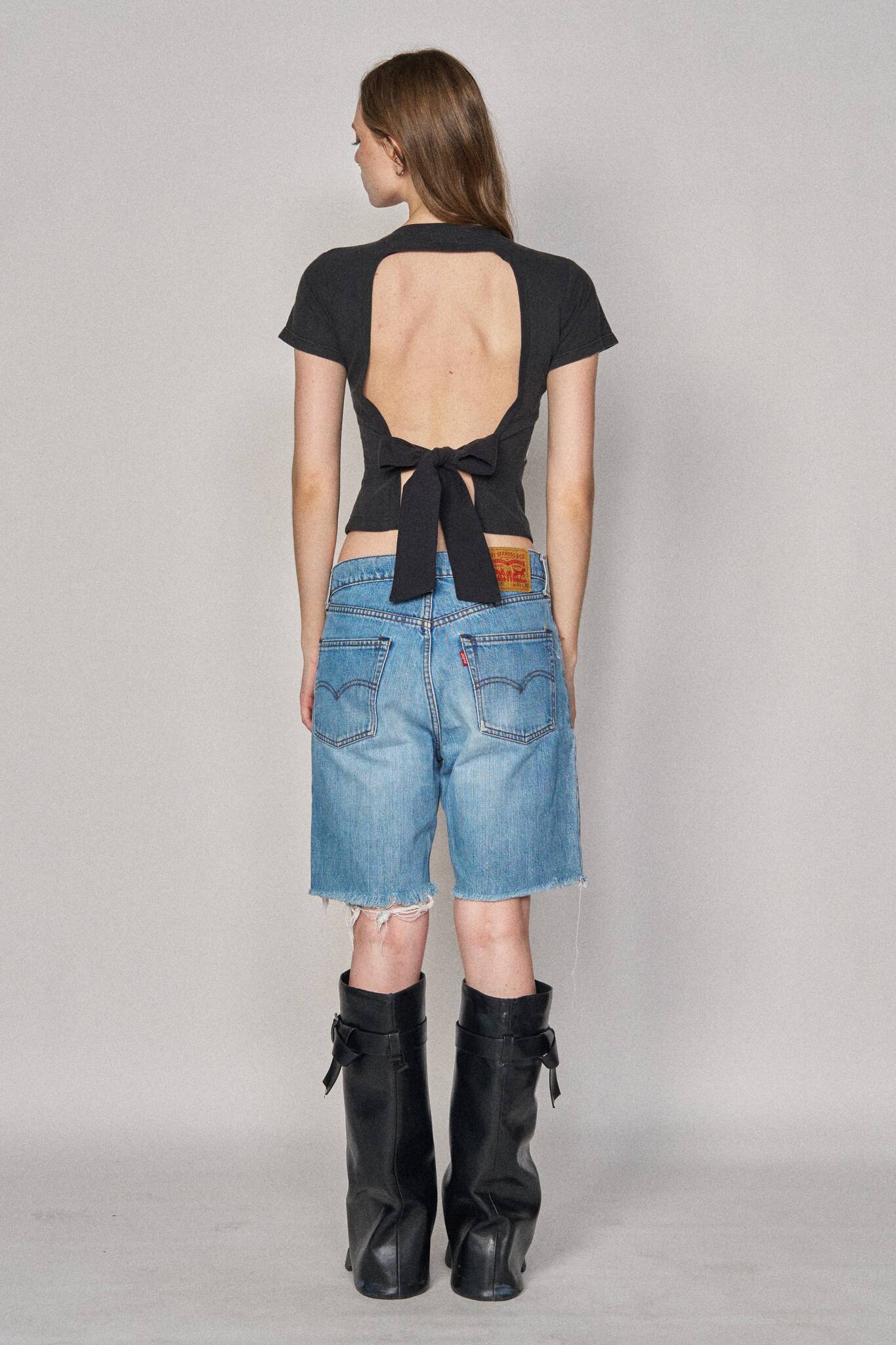 Backless Sports Bow Top - Spurs