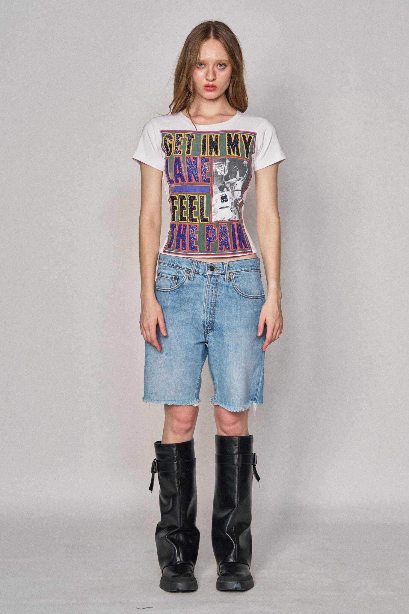 Backless Sports Bow Top - "Get In My Lane Feel the Pain"